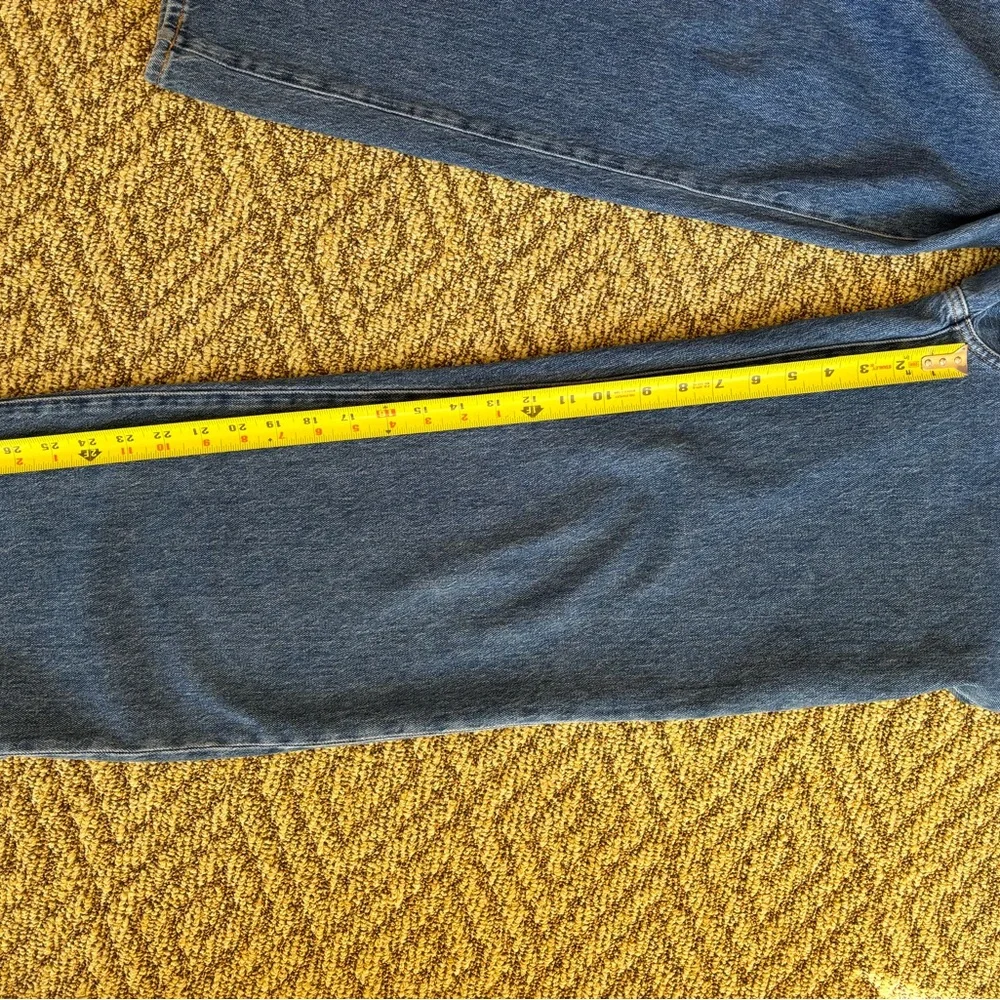 J. Crew Women's Slim Wide Leg Full Length Jeans - Blue - Picture 2 of 8